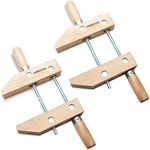 POWERTEC 71839 Wooden Handscrew Clamp- 12 Inch | Hand Screw Clamps for Woodworking, 2 PK