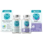 Health & Her Peri & Menopause Biome 50bn Live Cultures Supplements for Women - Day & Night Bundle - Multi-Nutrient Wellbeing Support - 1 Month Supply, 60 Capsules - Vegan & Gluten Free
