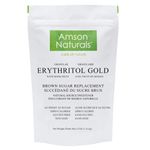 Erythritol Gold 2.5 lb /1.14 Kg / 40 oz– 1:1 Natural Brown Sugar Substitute, Tabletop Sweetener, Zero Calorie, Gluten-Free, Non-GMO –by Amson Naturals