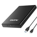 MAIWO External Hard Drive Enclosure for 2.5 inch SATA SSD HDD 7mm 9.5mm, 6Gbps Support UASP, 6TB Capacity, Tool Free SATA to USB3.0 Adapter Case Box