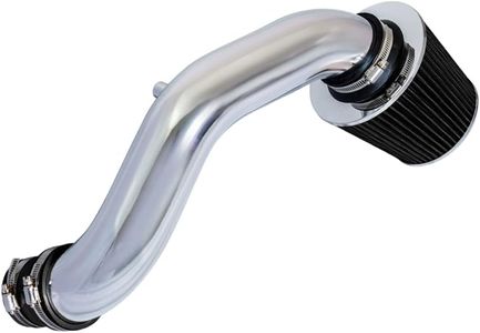 Rtunes Racing Short Ram Air Intake Kit + Filter Combo BLACK Compatible For 02-06 Acura RSX Base