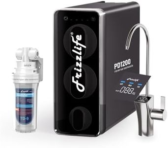 Frizzlife 1200 GPD Reverse Osmosis Water Filter PD1200, 11-Stage Tankless Reverse Osmosis System, Under Sink RO Water Filtration System, 3:1 Pure to Drain, Smart Faucet with TD-9 Alkaline Filter