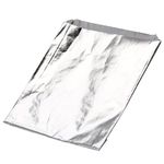 Angel’s Peel Lounge Aluminum Foil Hamburger Sandwich Bag - Grease Resistant Bags for Restaurants, Delis, Catering, Food Trucks, Carts, Take Out or Home 6" x 3/4" x 6 1/2" (Pack of 100)