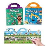 Reusable Sticker Books for Kids Age