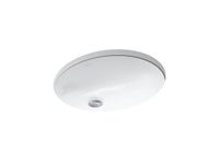 KOHLER K-2209-0 Caxton Under-Mount Bathroom Sink, White