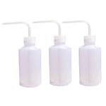 Segolike 3pcs 8 oz 250ml Plastic Clear Diffuser Green Soap Water Wash Clean Squeeze Bottle Lab Non-Spray for Tattoo