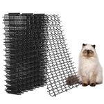 Hmyomina 10 Pack Cat Scat Mat with Spikes - Pet-Friendly Deterrent Mat for Indoor & Outdoor Use, Prickle Strips Network Digging Stopper