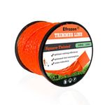 efrozen String Trimmer Line .095-Inch, 381 Feet of Orange Square Twisted Heavy Duty Weed Eater String, Premium Commercial Weed Wacker String Spool Replacement