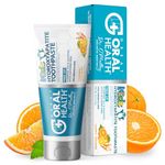 Kids Toothpaste Fluoride Free - Yummy Orange Flavored Nano Hydroxyapatite Toothpaste for Kids Remineralizing Toothpaste, Safe Children & Toddler Toothpaste + Xylitol for Cavity Protection & Gums 4 oz