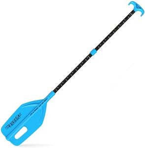 WAVESRX Telescoping Paddle with Docking Hook & Depth Gauge-Adjustable 24" to 54" Collapsible Emergency Oar for Jet Ski, Boat, PWC, Kayak, Canoe, Inflatable Dinghy-Must Have 3 in 1 Boating Accessories