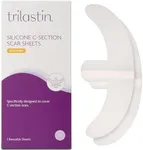 TriLASTIN C-Section Silicone Scar Sheets (2 count), Silicone Scar Tape, Medical Grade Surgical Tape, Keloid Bump Removal