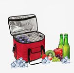 ALAYSTAR PREMIUM EXTRA LARGE 28 LITRE 60 CAN COOLER BAG COLLAPSIBLE – PORTABLE LIGHTWEIGHT COMPACT INSULATED CAN COOL BAG – IDEAL FOR PICNIC FAMILY OUTING BBQ CAMPING FISHING FESTIVALS