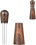 Espresso Coffee Stirrer, Pavant Coffee Stirring Tool for Espresso Distribution, Natural Wood Handle and Stand, Professional Barista Hand Distribution Tool (Sandalwood)