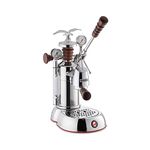 La Pavoni ESPAB-16 Esperto "Abile" Espresso Machine, Chrome, 16 Cups Capacity, Larger 38 Ounce Boilers with Mounted Pressure Gauge