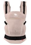 manduca First Baby Carrier, Adjustable & Versatile Baby and Toddler Carrier (3.5 up to 20 kg), Front, Hip & Back Carrying Baby Sling, Made of Organic Cotton, Powder