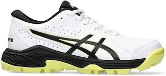 ASICS Gel Peake 2 Kids Hockey Shoes, White Glow Yellow, 6 UK