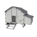 Harmony by Chick'A Medium Chicken Coop House - Fox Proof Hen Coop for Poultry | Up to 6 hens | Made from 70% Recycled Plastic | Waterproof Sleek and Secure