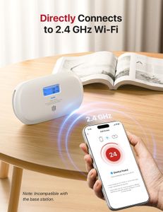 X-Sense Smart Carbon Monoxide Detector – LCD Display, App Control, Battery