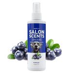 Bark2Basics Salon Scents Pet Grooming Cologne - 8 oz, Natural Professional Groomer Grade Perfume Deodorant for Dogs and Cats, Long Lasting, Deodorizing (Blueberry Pie)