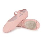 TXJ Sports Ballet Shoes for Women Girls, Women's Ballet Slipper Dance Shoes Canvas Ballet Shoes Yoga Shoes Adult Size 10 Pink (Adult 44 EU)