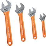 Extra-Capacity Adjustable Wrench 4-Piece