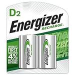 Energizer Rechargeable D Batteries, Recharge D Battery, 2 Count