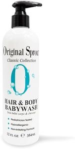 Original Sprout Baby Shampoo and Body Wash, Hypoallergenic Formula with Organic Calendula & Rosemary for Sensitive Hair & Skin, 12 oz. Bottle