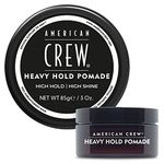 American Crew Men's Hair Pomade, Like Hair Gel with Heavy Hold & High Shine, 3 Oz/ 85g (Pack of 1)