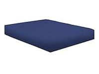 NIYS Luxury Bedding 100% Egyptian Cotton 40CM/16 Extra Deep Fitted Sheets (Navy, Single)