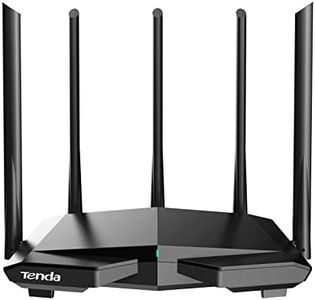 Tenda Router WiFi 6 AX1500 - Doble Banda 5GHz/2.4GHz, Puertos 3*LAN/WAN 10/100 Mbps, 5 Antenas 6dBi, OFDMA+MU-MIMO WPA3 IPv6, Modo Ap, Control App - RX1 Pro