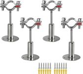 4 PCS Stainless Steel Pipe Clamp Br