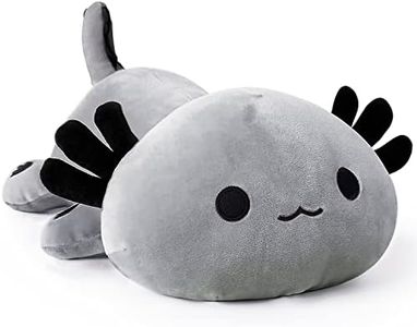 Onsoyours Cute Axolotl Plush, 19" Soft Large Stuffed Animal Salamander Big Plush Pillow, Kawaii Plushie Toy for Kids (Gray Axolotl, 19")