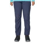 GOKYO Lobuche Trekking Pants - Women - The Best Trekking and Outdoor Pants Ever Made in India. Ultrasoft 4 Way Super Stretch mid Weight 170 GSM Fabric - 3 Zipper Pockets.-Airforce-36 Blue
