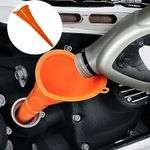 UCS 1123 QuickFill Spill Saver Multi-Purpose Funnel Orange Long Mouth Fueling Funnel