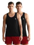 U.S. POLO ASSN. Men's Solid Regular Fit Vest (OEV05-P2_Black