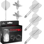 Mission Darts Force 90 | Integrated Precision Moulded Dart Flight And Shaft System, Pack of 3 Professional Highly Durable Combined Dart Flights And Stems | Standard No.2