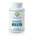 InfiniVit High Potency Iodine Tablets, Lugols Iodine, Iodine and Potassium Iodide, 90 Vegan Tablets