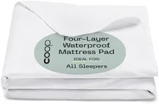 Coop Home Goods - Incontinence Bed Pads - Washable Pee Pads, Waterproof Mattress Pad, Reusable Bed Cover, Pads for Beds for Incontinence Adults, Seniors, Children, Pets - Queen (60 x 39.5)