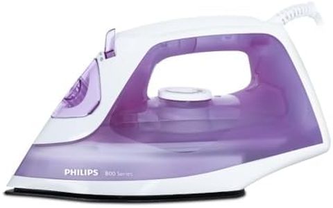 Philips 1250W Steam Iron DST0810/30 | Ceramic Soleplate | Steam Burst & Calc Clean | 300ml Water Tank | Purple