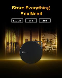 BIWIN PM2000 1TB Portable External SSD – USB 3.2 Gen2x2, 2000MB/s, Black