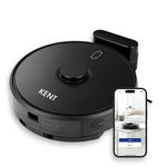 KENT RoboKlean R1 Black 2-in-1 AI Robotic Vacuum Cleaner & Mop, 10000Pa Suction, 5200mAh Battery, 3D Mapping, Laser Navigation, Wet & Dry Cleaning, 260 Minutes Run-Time, Floor & Carpet, Anti Fall