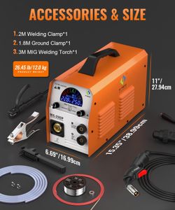 HITBOX 250A MIG Welder – Portable Gas/Gasless Welding Machine