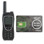 OSAT Iridium Extreme Satellite Phone + 600-Minute Prepaid SIM | 365-Day Validity | Rugged, Waterproof, GPS-Enabled | Global Voice & SMS Coverage for Remote & Emergency Communication