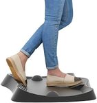 LargeLeaf Standing Mat Ergonomic Anti-Fatigue Standing Desk Mat - Ergonomic, Non-Flat Cushion Mat with Foot Massage Pad for Office and Home Floor (Foot Massage)
