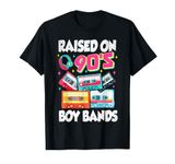 Raised On 90s Boy Bands Cassette Tape Retro T-Shirt