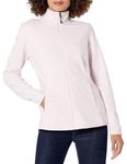 Amazon Essentials Women's Classic-Fit Full-Zip Polar Soft Fleece Jacket (Available in Plus Size), Light Pink, X-Large