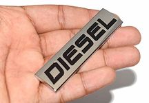 Incognito Diesel Sticker for Car Fuel Tank, Metal (Silver)