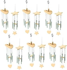 Fun Express Paint Your Own Wood Wind Chimes Craft Kits for Kids Ages 4-8 - DIY Arts and Crafts Set Makes 12 Wooden Wind Chimes | Creative Art Projects for Girls & Boys | Perfect for Parties