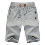 JustSun Mens Gym Light Grey Medium