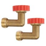 Solimeta Lead-Free Brass 90° Hose Saver, Hose Elbow, Hose Protector with Water Filter